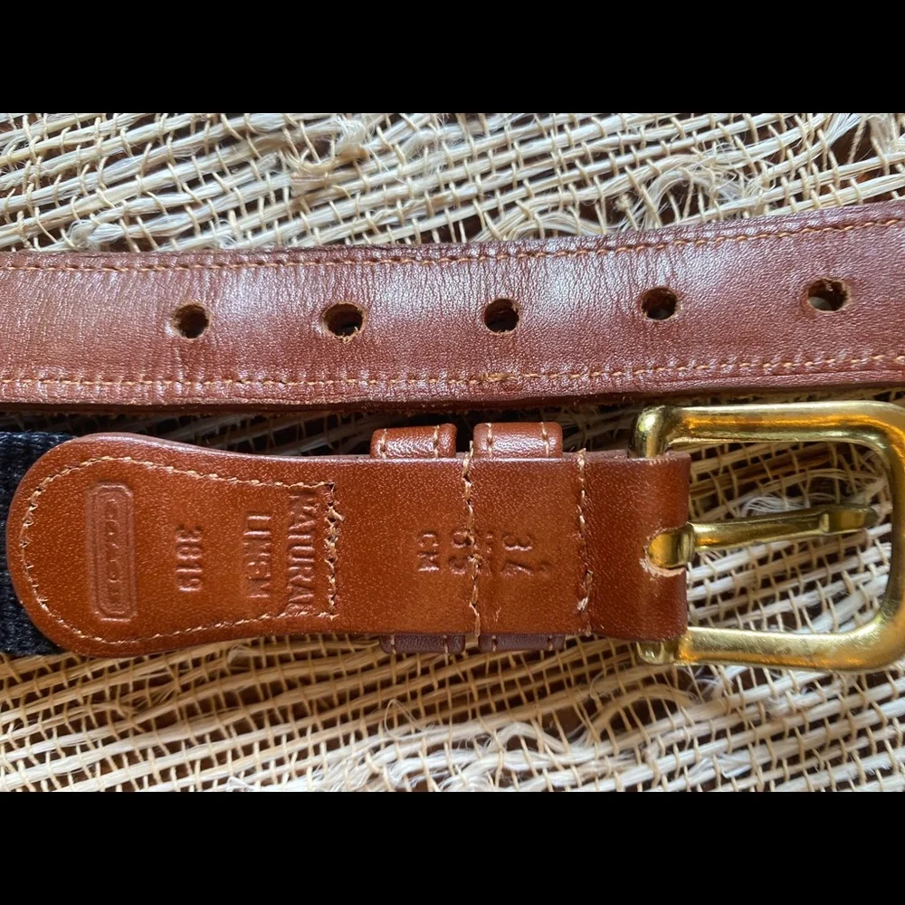 Coach Leather/Fabric Belt